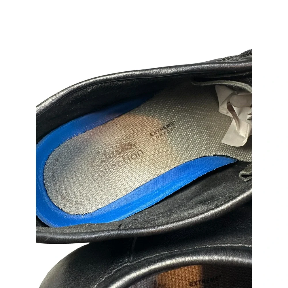 Clarks Shacre II Run Mens Black Leather Wallabee Style Lace Up Shoes Size 11